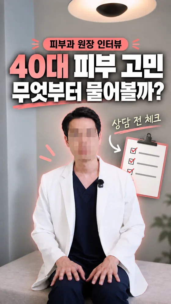 피부과 원장 인터뷰 숏폼 썸네일